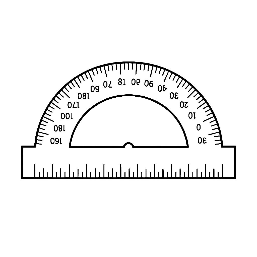 Triangle diagram with measurements