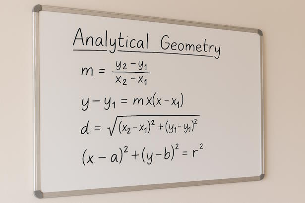 Coordinate plane with points and lines
